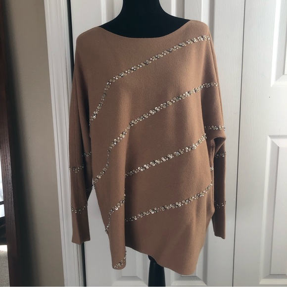 NWOT Tan and Pearl Sweater from Chico’s - Picture 1 of 10